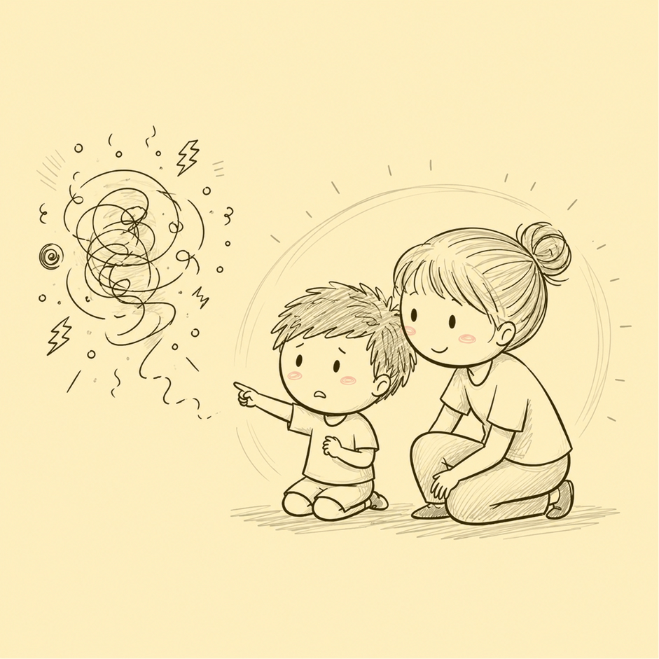 Childhood trusted adult talking